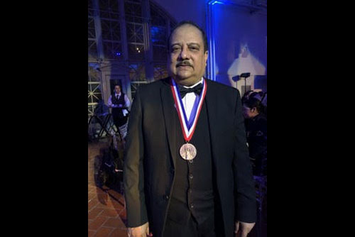 Dr Ziauddin Ahmed has been awarded the prestigious Ellis Island Medals of Honor for the year of 2018